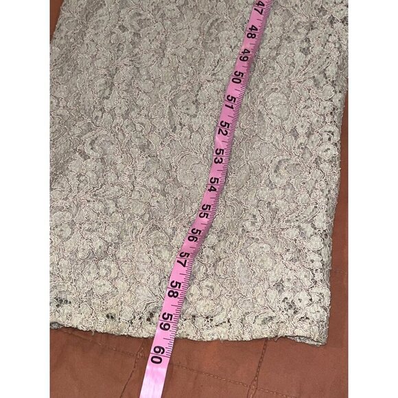 Adianna Papell  Womens size 8 Rose Lace Maxi Dress Sleeveless Full-Length Elegan - Picture 10 of 13